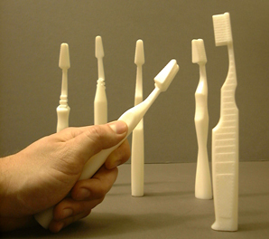 Ergonomic toothbrush store