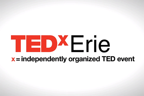 The TEDxErie logo.
