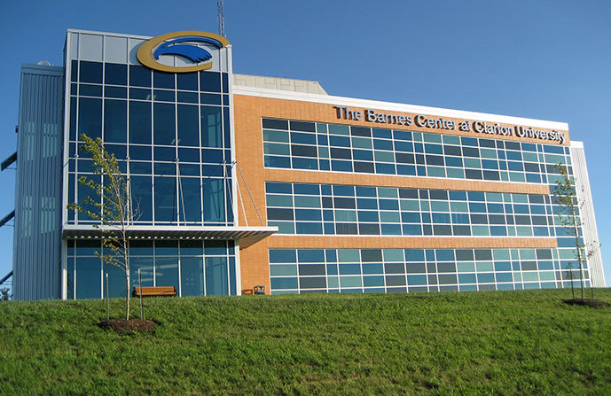 Outdoor picture of the Barnes Center at Clarion University.